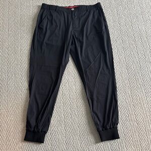 Men's Redvanly Black Jogger Pants
